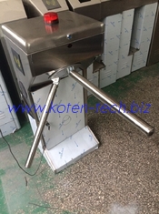 China 304SUS Stainless Steel Semi-automatic Vertical Tripod Turnstile with Anti-jump Alarm Light supplier
