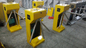 Yellow Color Painted Vertical Tripod Turnstile KT114Y supplier